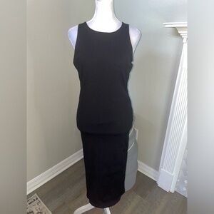 Good American ribbed Midi Dress Medium xl 4